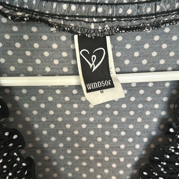 Juniors black polka dot dress from Windsor size medium - Picture 2 of 4